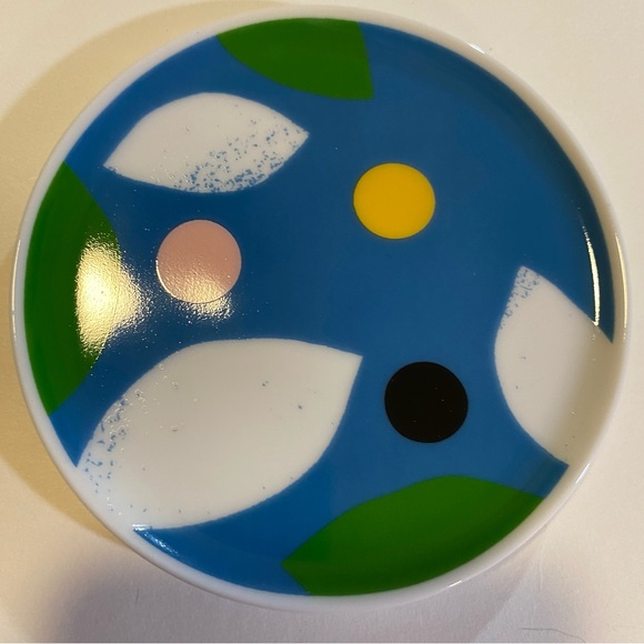 Lorena Siminovich set of 4 ceramic coasters floral pattern approx 3 1/2” NIP - Picture 8 of 11